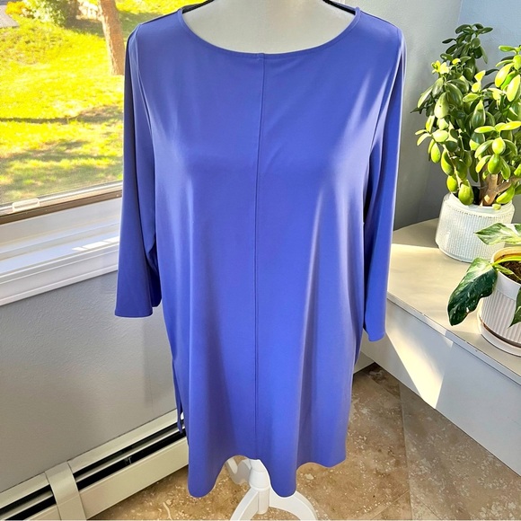 Alfani Tops - Women’s boat-neck three-quarter sleeve tunic